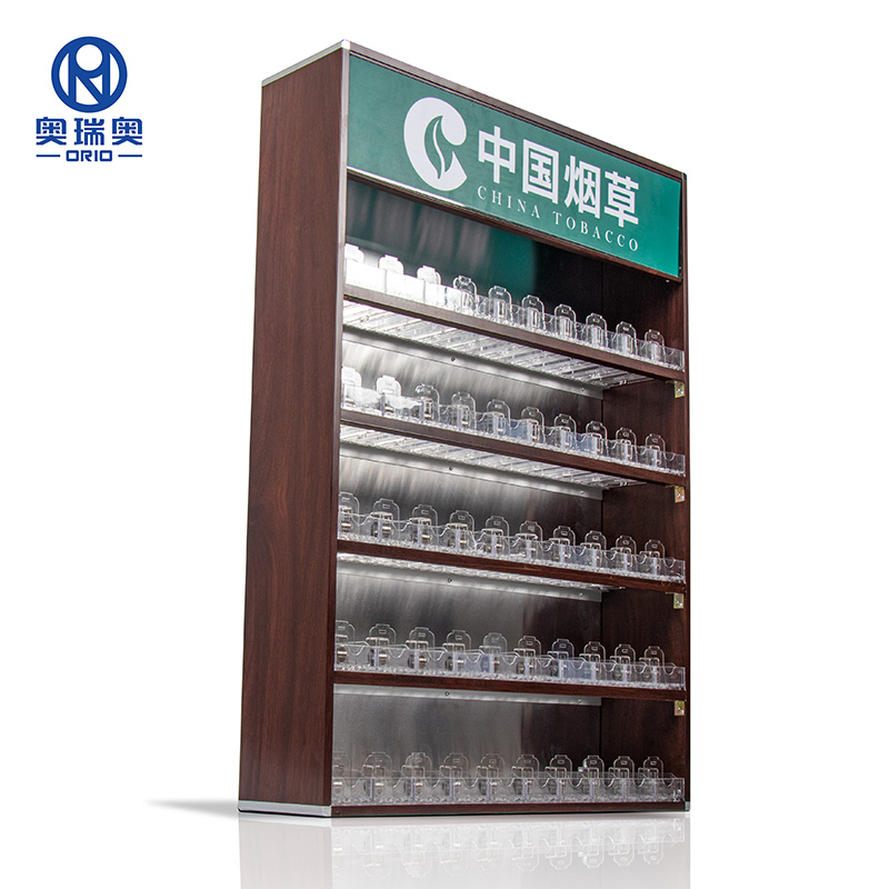 commercial cigarette cabinet China Good quality Commercial Display Cabinet - Factory Wholesale  advertising Custom Racks Cigarette Shop Display Stand Store Design Display  Tobacco Shelf – ORIO Manufacturer and Supplier