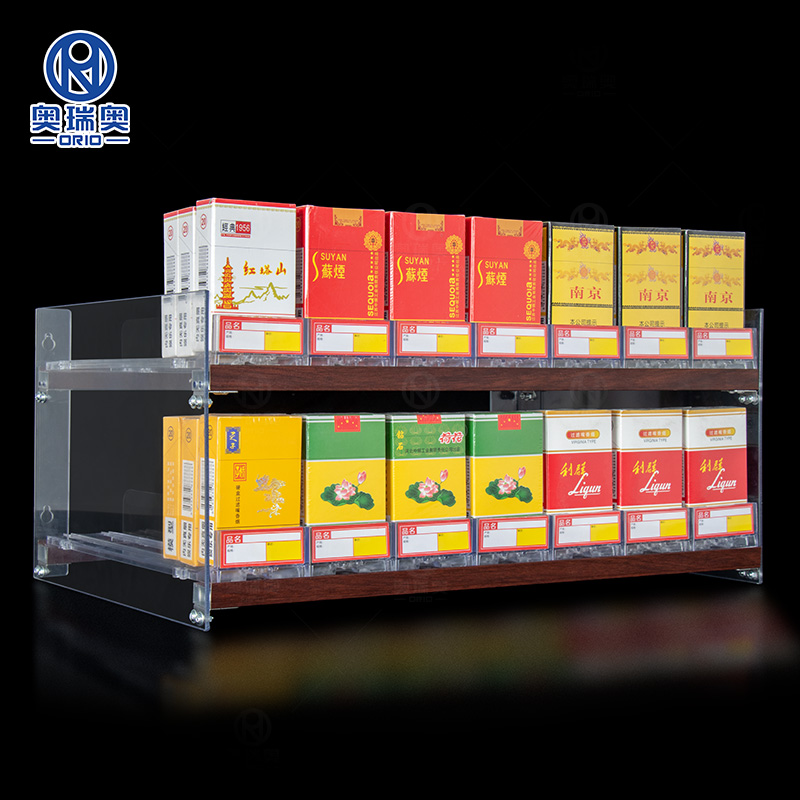 cigarettes display case China Lighted Display Case Tobacco Shelf Large Capacity with Cigarette  Pusher Inside Manufacturer and Supplier